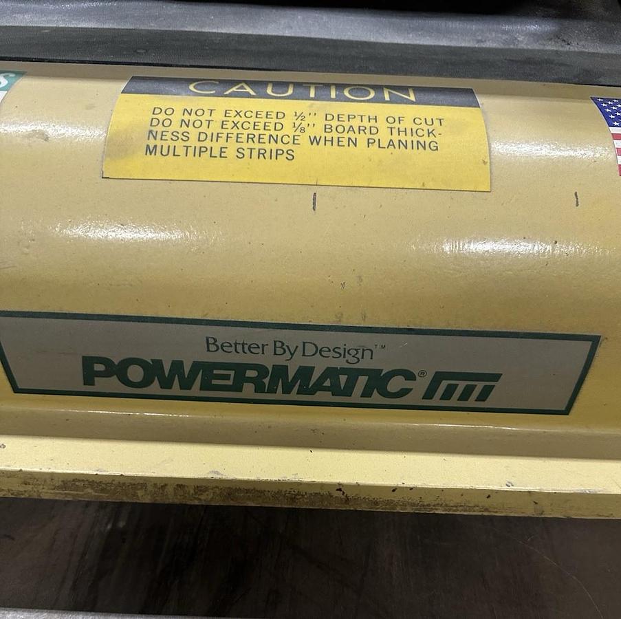 Used Powermatic,Model 180,18" Planer 240V 3 PH