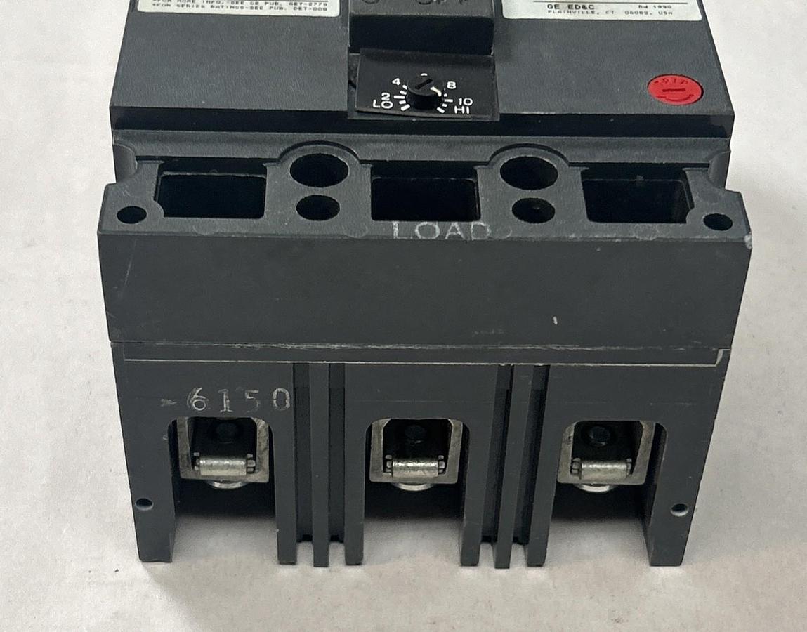 Used GENERAL ELECTRIC,TEC36150,CIRCUIT BREAKER 150A 600V 3P DAMAGED