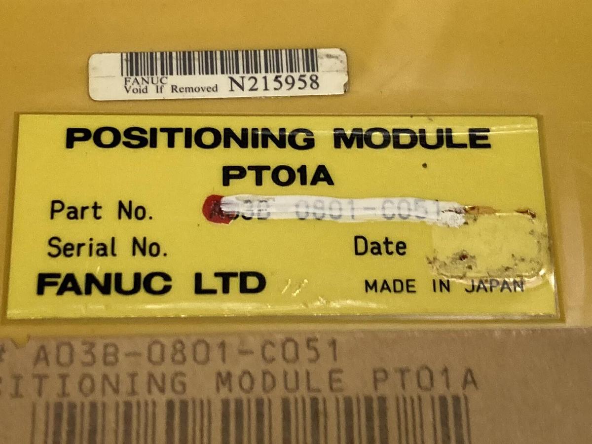 Used Fanuc,PT01A A03B-0801-C051,Positioning Module