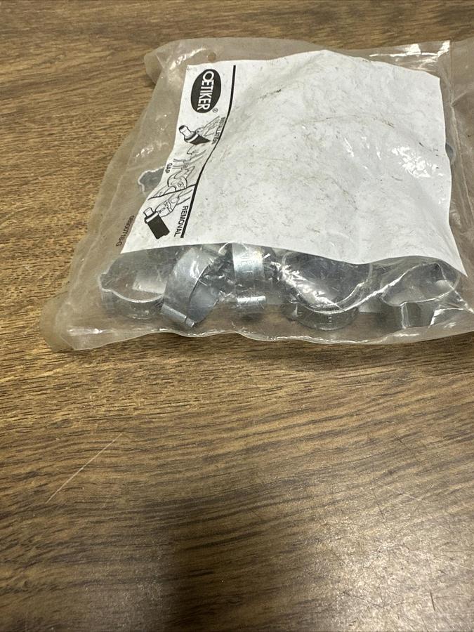 Used Oetiker,2C OET,2 Ear Type 1/2" Clamps Pack of 25