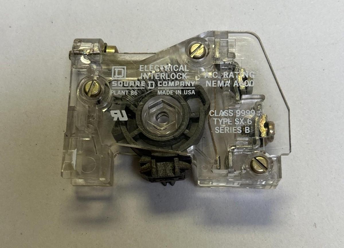 Used SQUARE D,9999SX-6,AUXILIARY CONTACT