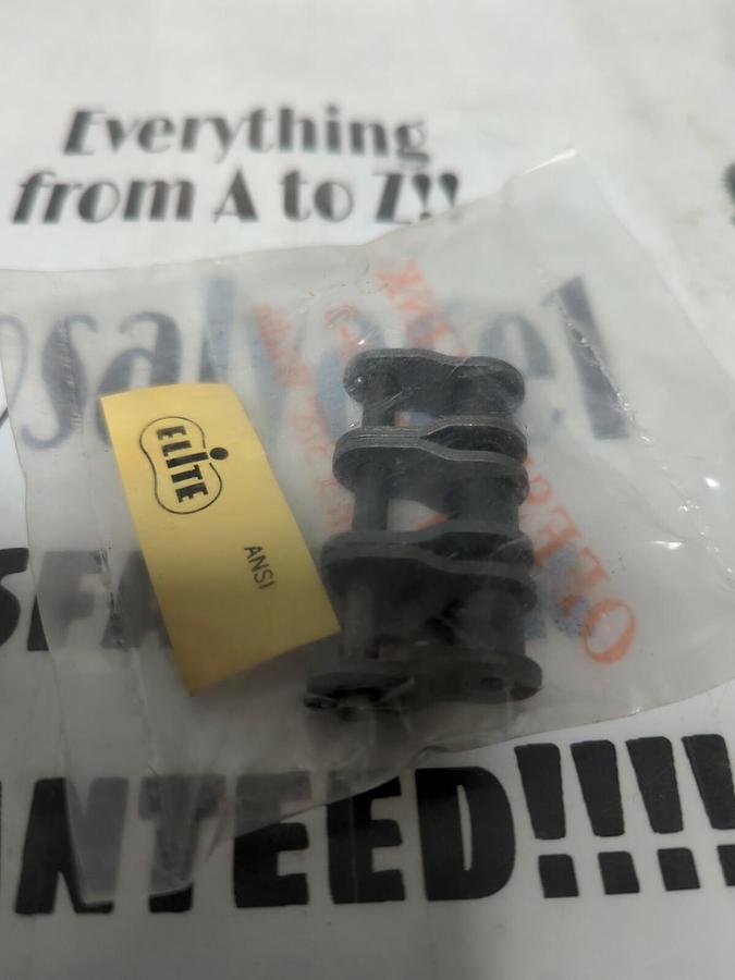 Used ANSI ELITE,50-3,TRIPLE STRAND ROLLER CHAIN OFFSET LINK 5/8 IN PITCH X 3/8 IN W
