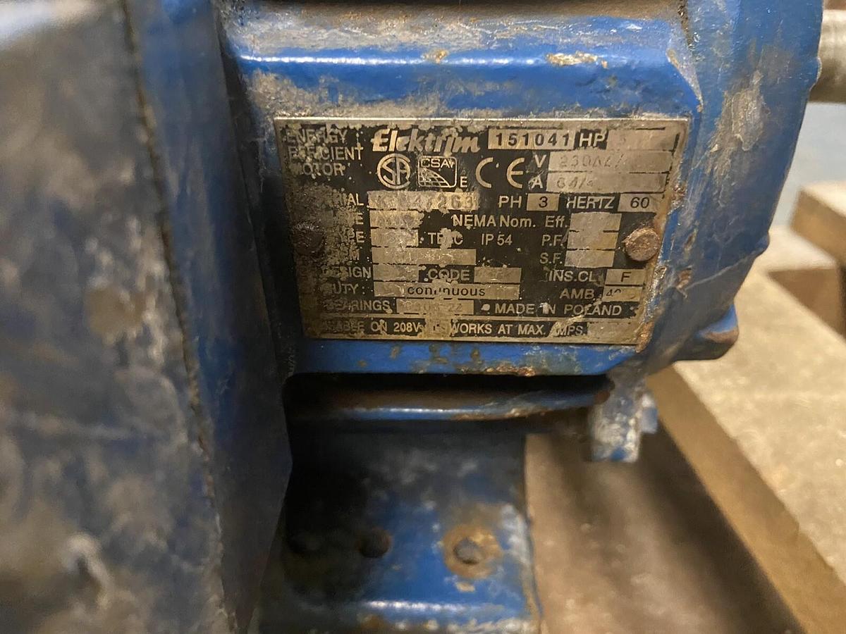 Used Elektrim,Frame 213T,3HP Motor 230/460V 1170RPM Frame 213T