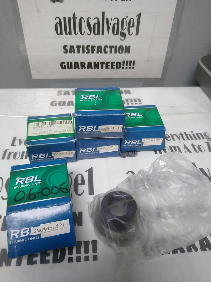 RBL,SAA204-12FP7,BEARING INSERT WITH COLLAR 3/4 IN LOT OF 5 NOS