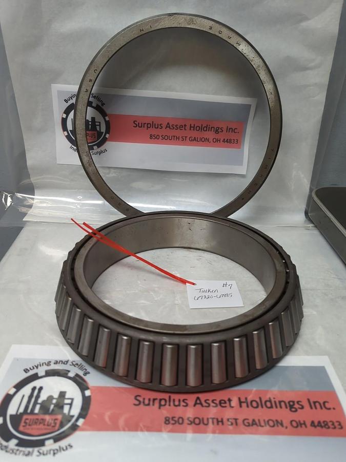 Used TIMKEN,67820-67885,TAPERED ROLLER BEARING SET 7.5 INCH BORE PRE-OWNED
