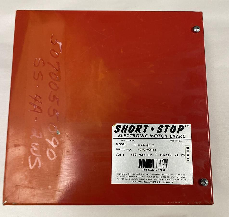 Used Ambitech,SS-4A-2WS,Short-Stop Motor Brake 460V 2HP HZ 60