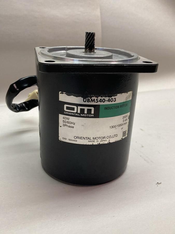 Used Oriental Motor,UBM540-403,3-Phase Motor 40W 50/60Hz