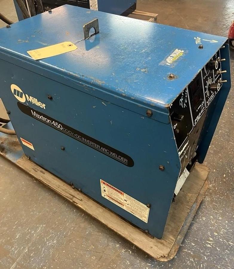 Used MILLER,MAXTRON 450 CC-CV,WELDER WELD POWER SUPPLY SOURCE
