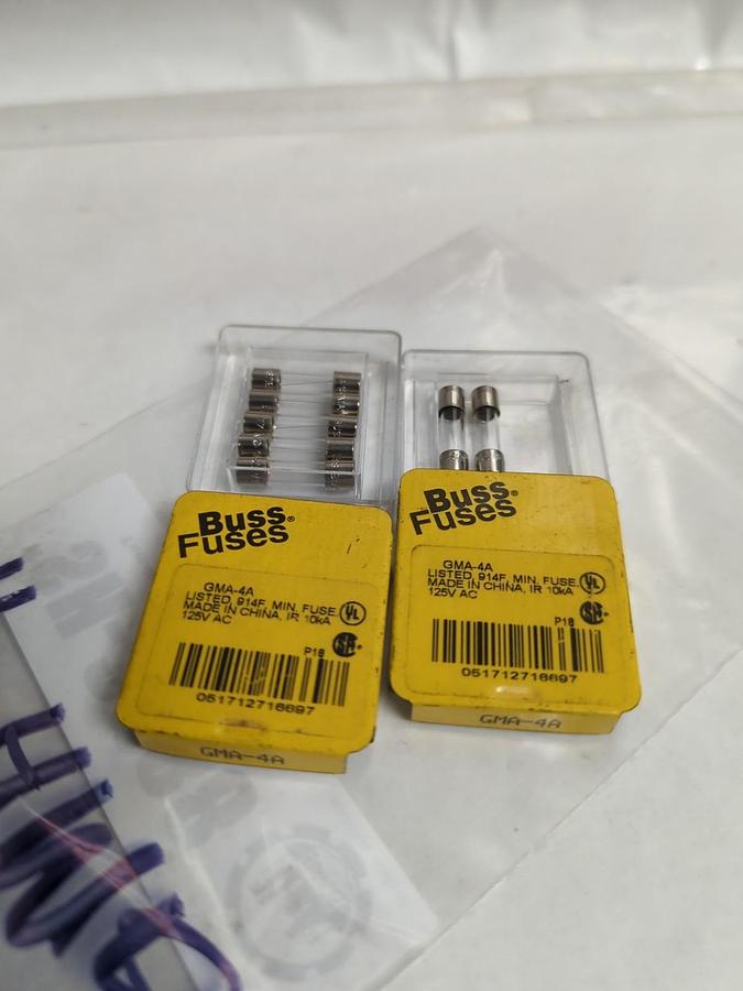 COOPER BUSSMANN,GMA-4A,4 AMP FUSE LOT OF 7 NOS