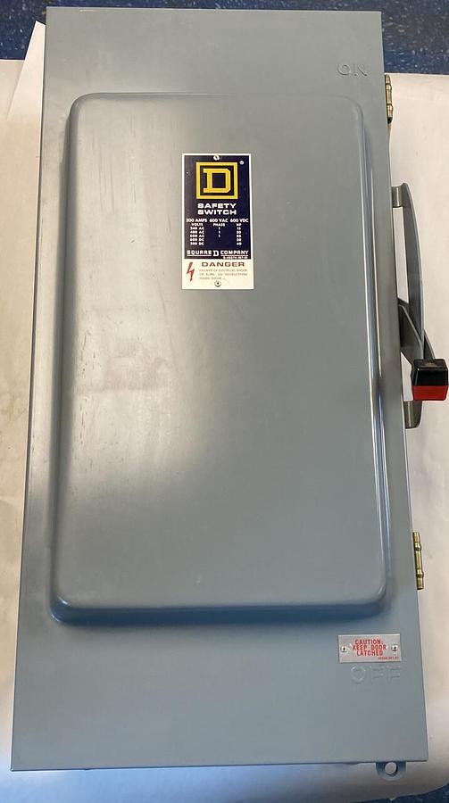 Square D,HU-264-A,Safety Switch 200AMP 600V NOS