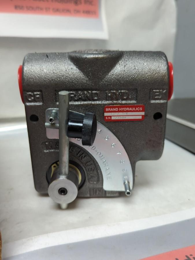 BRAND HYDRAULICS,FC51-3/4,INLINE ADJUSTABLE CONTROL VALVE NOS