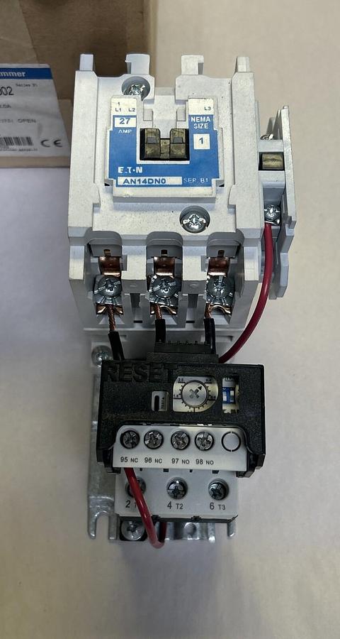 EATON CUTLER-HAMMER,AN14DN0A3E002,STARTER SIZE 1 NOS