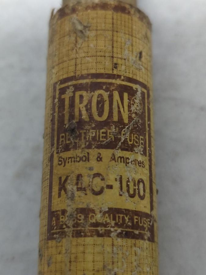 Used COOPER BUSSMANN,KAC-100,RECTIFIER FUSE 100 AMP PRE-OWNED