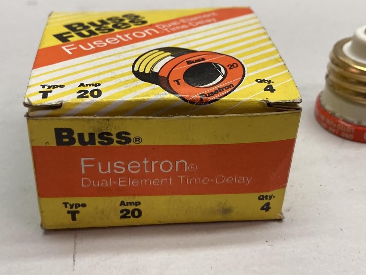 Buss Fusetron,Type T 20 Amp,Time Delay Fuses