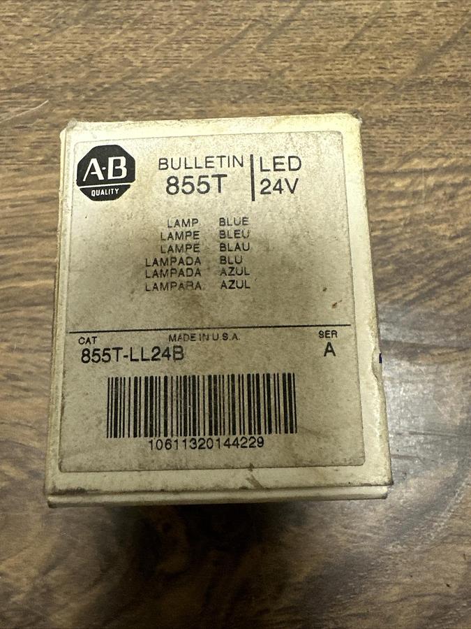 Allen Bradley,855T-LL24B,Blue LED Lamp Socket