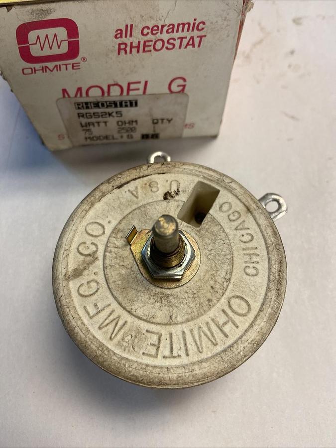 Ohmite,RGS2K5,Rheostat 75W 2500OHM