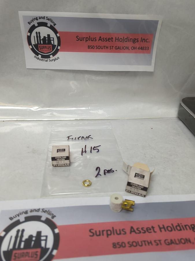 FURNAS,H15,OVERLOAD HEATER ELEMENT LOT OF 2 NOS