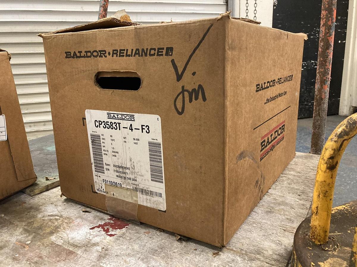 Baldor,CP3583T-4-F3,Industrial Motor 3450RPM 1.5HP 230/460V 143T Frame