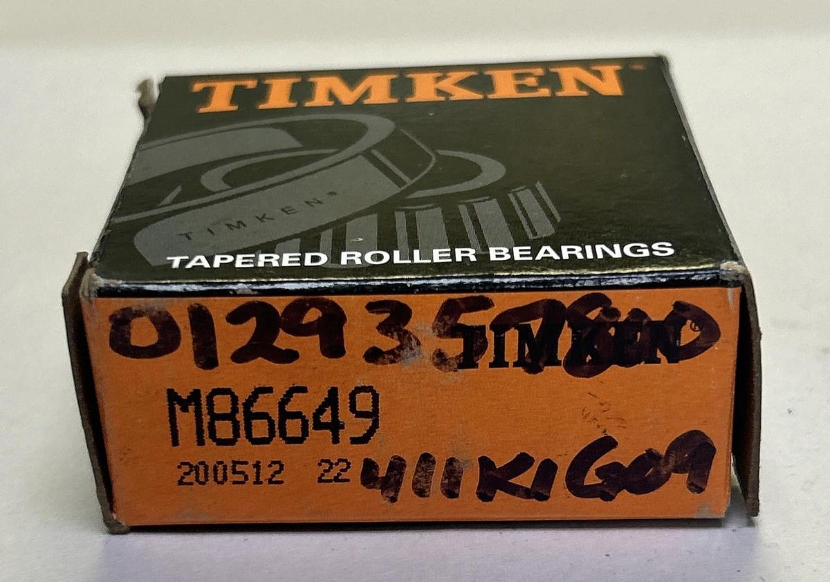 TIMKEN,M86649,ROLLER BEARING CONE NOS
