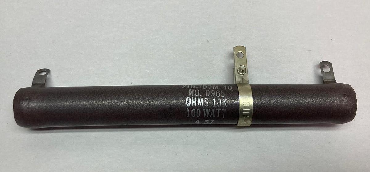 Used Ohmite,0965 210-100M-40,Resistor 2500 OHMS