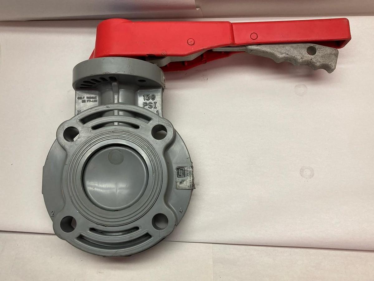 Used Spears,252311-030C,3 Inch Butterfly Valve w/Lever Handle