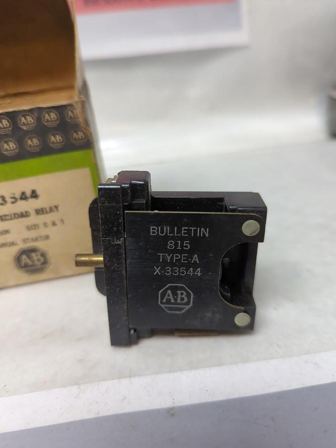 ALLEN-BRADLEY,X-33544,R.H. OVERLOAD RELAY BUL. 609 SIZE 0&1 NOS