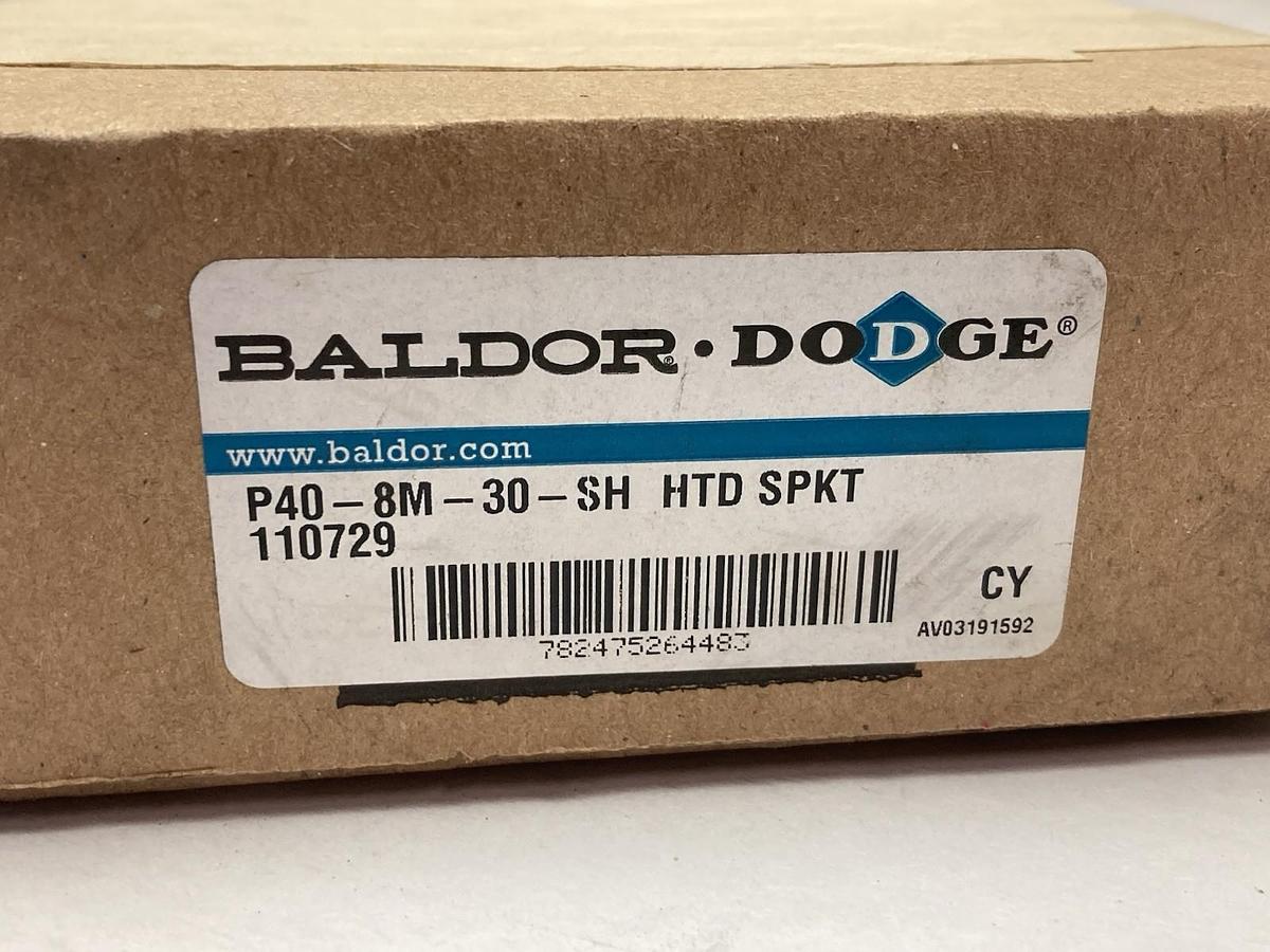 Baldor Dodge,P40-8M-30-SH HTD SPKT,High Torque Drive Belt Sprocket 110729