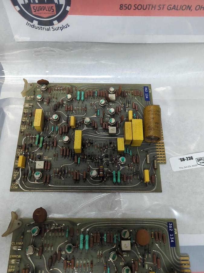 Used CIRCUIT BOARD,362-134,CIRCUIT BOARD LOT OF 2 PRE-OWNED