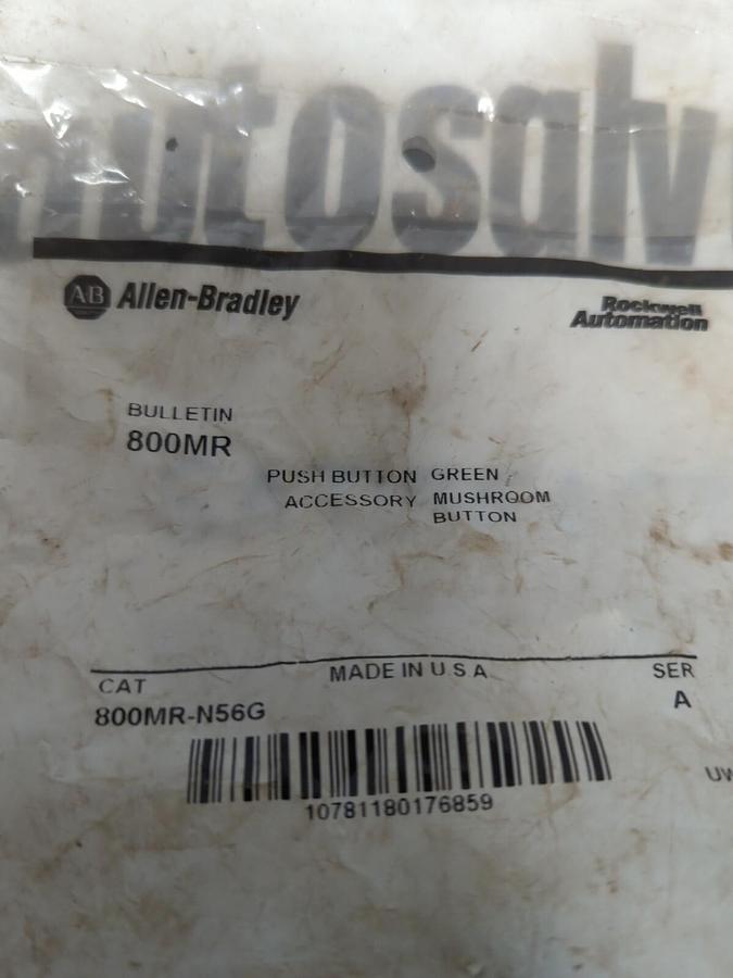ALLEN BRADLEY,800MR-N56G,PUSH BUTTON GREEN LOT OF 2 NOS