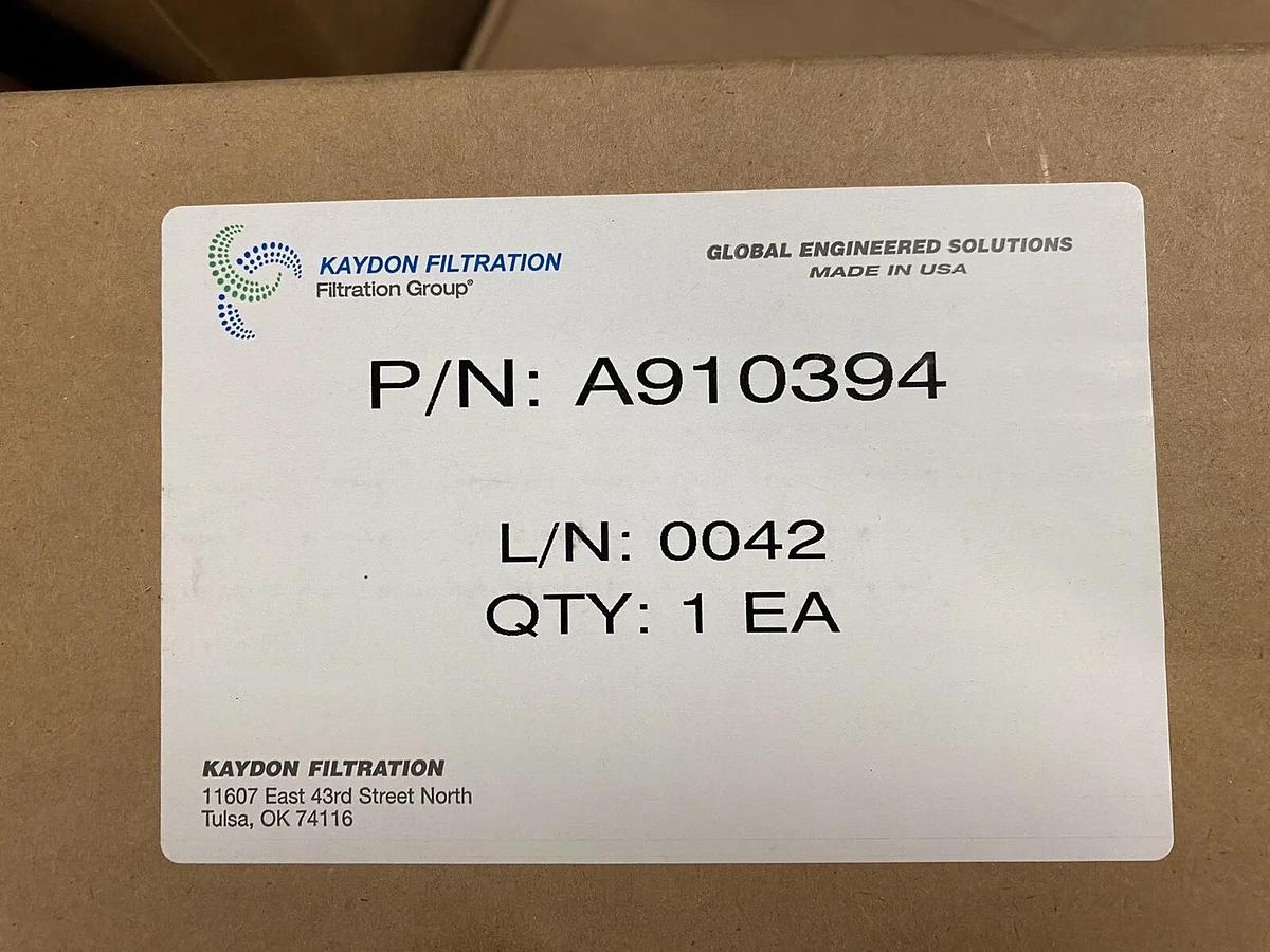 Used KAYDON,A910394,FILTER ELEMENT LOT OF 4 ONE WITHOUT BOX