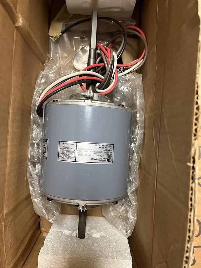 Used KULTHORN,KHF3L4001,AIR OVER ELECTRIC MOTOR 1/2HP 1075RPM 208-230V
