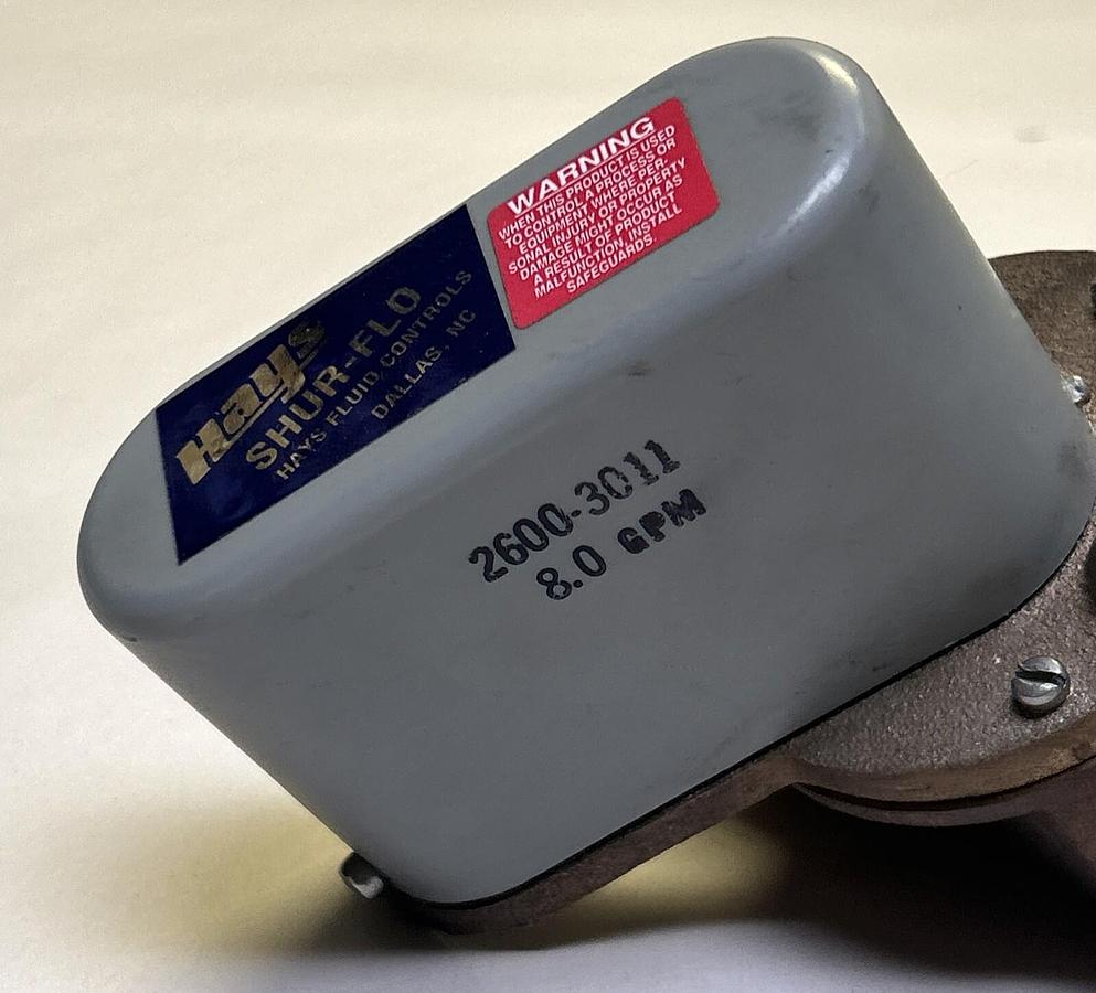 Used HAYS,2600-3011,FLOW SWITCH