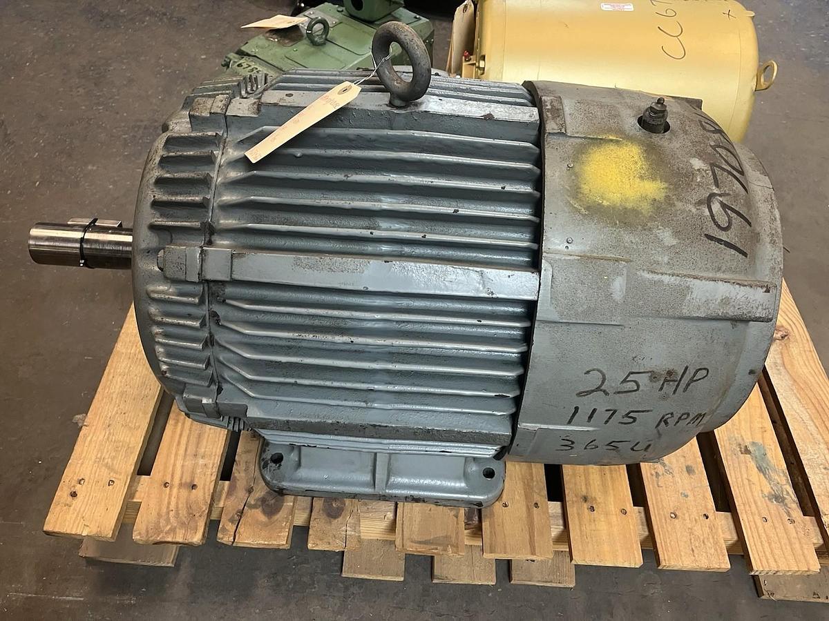 Used WESTINGHOUSE,ABFC,LIFE-LINE MOTOR 25HP 364U 1175RPM 440V 3PH