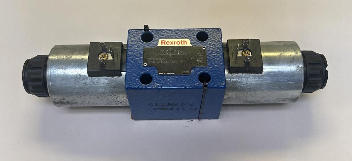Used REXROTH,4WE10E33/CG24N9K4,HYDRAULIC DIRECTIONAL SOLENOID VALVE