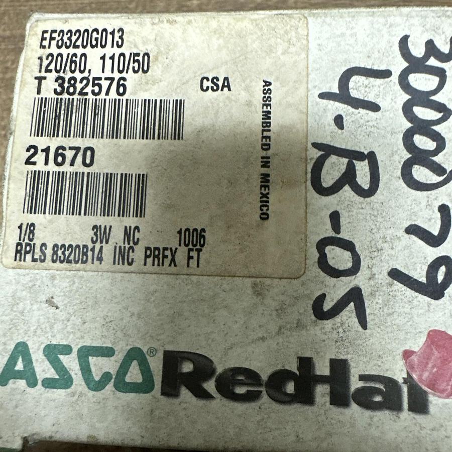 ASCO,EF8320G013,125PSI 1/8 120/60 110/50