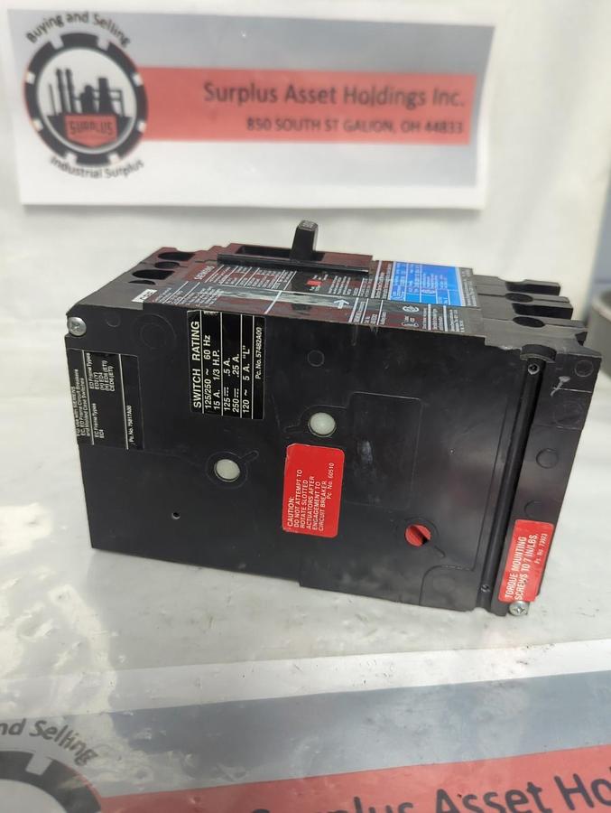 Used SIEMENS,ED22B100,CIRCUIT BREAKER 100 AMP 2-POLE PRE-OWNED