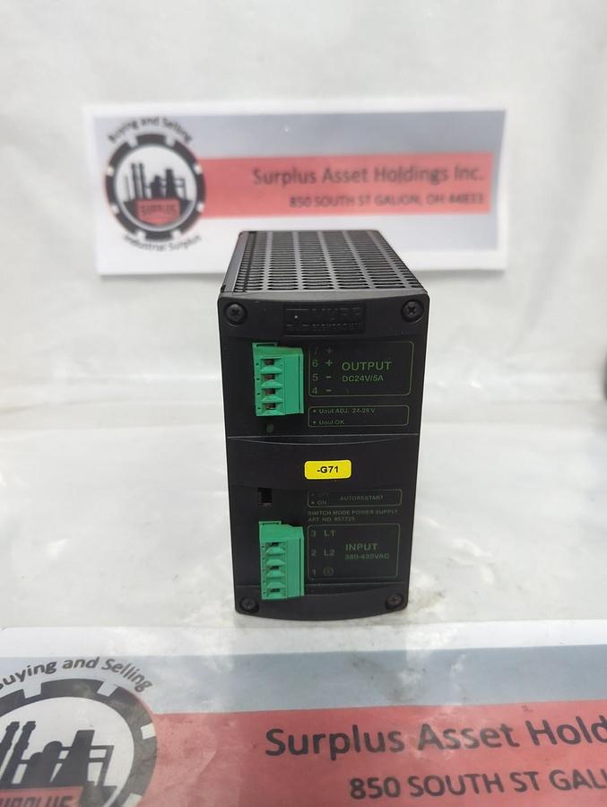 Used MURR,857725,SWITCH MODE POWER SUPPLY MCS5-400/24 PRE-OWNED