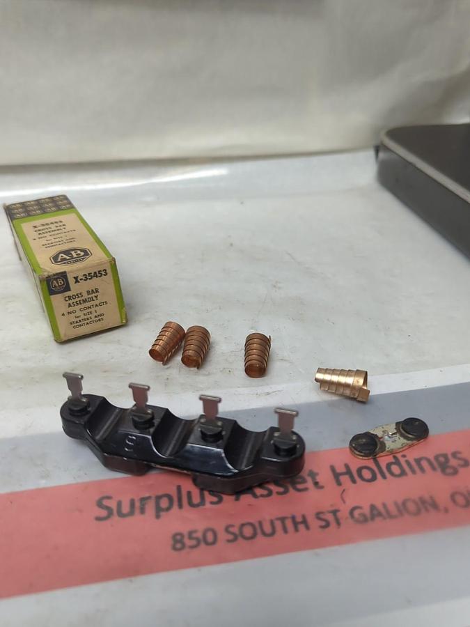 ALLEN BRADLEY,X-35453,CROSS BAR ASSEMBLY 4 NO CONTACTS FOR SIZE 1 NOS