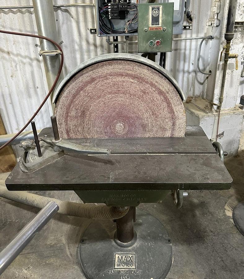 Used Max Universal,24 Inch Disk Sander 230/460V