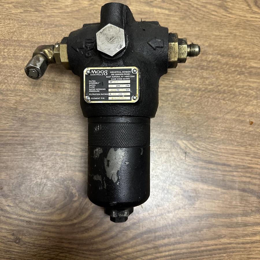 Used Moog,HP015,6000PSI High Pressure Hydraulic Filter