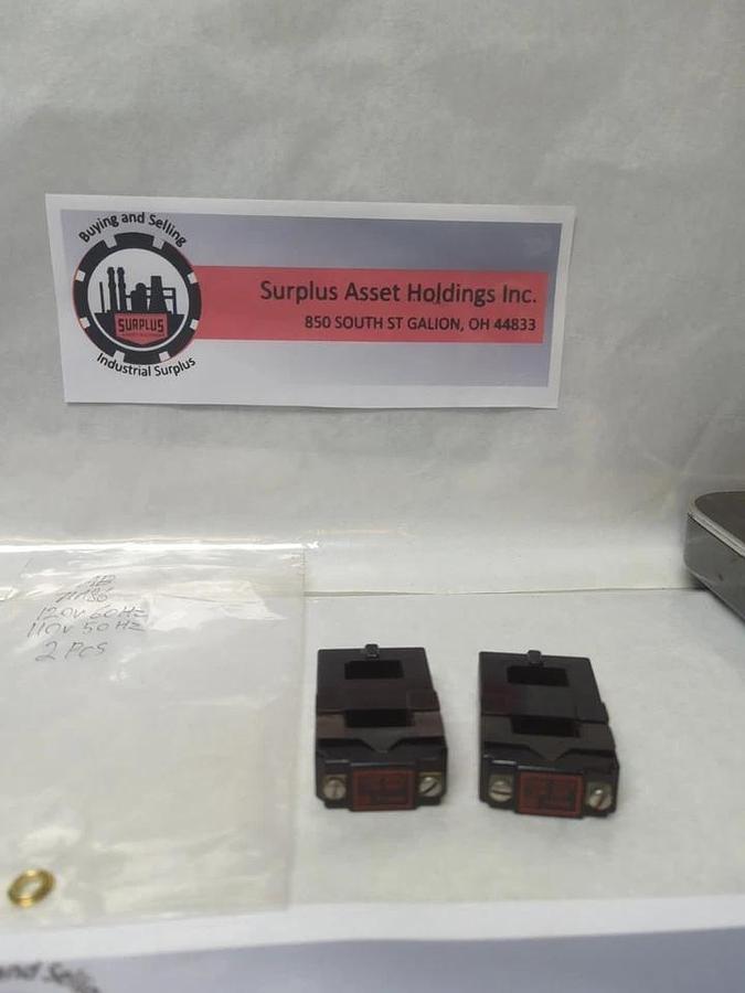 Used ALLEN-BRADLEY,71A86,COIL 120V 60HZ 110V 50HZ LOT OF 2 PRE-OWNED