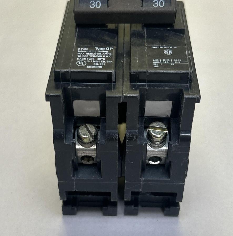 Used SIEMENS,Q230,CIRCUIT BREAKER 30A 120/240V 2P