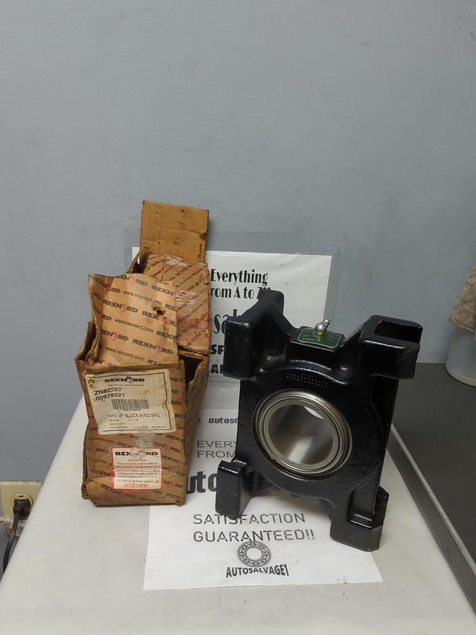 REXNORD,ZN82207,TAKE-UP BEARING BLOCK W/ND BEARING 2-7/16 INCH NOS