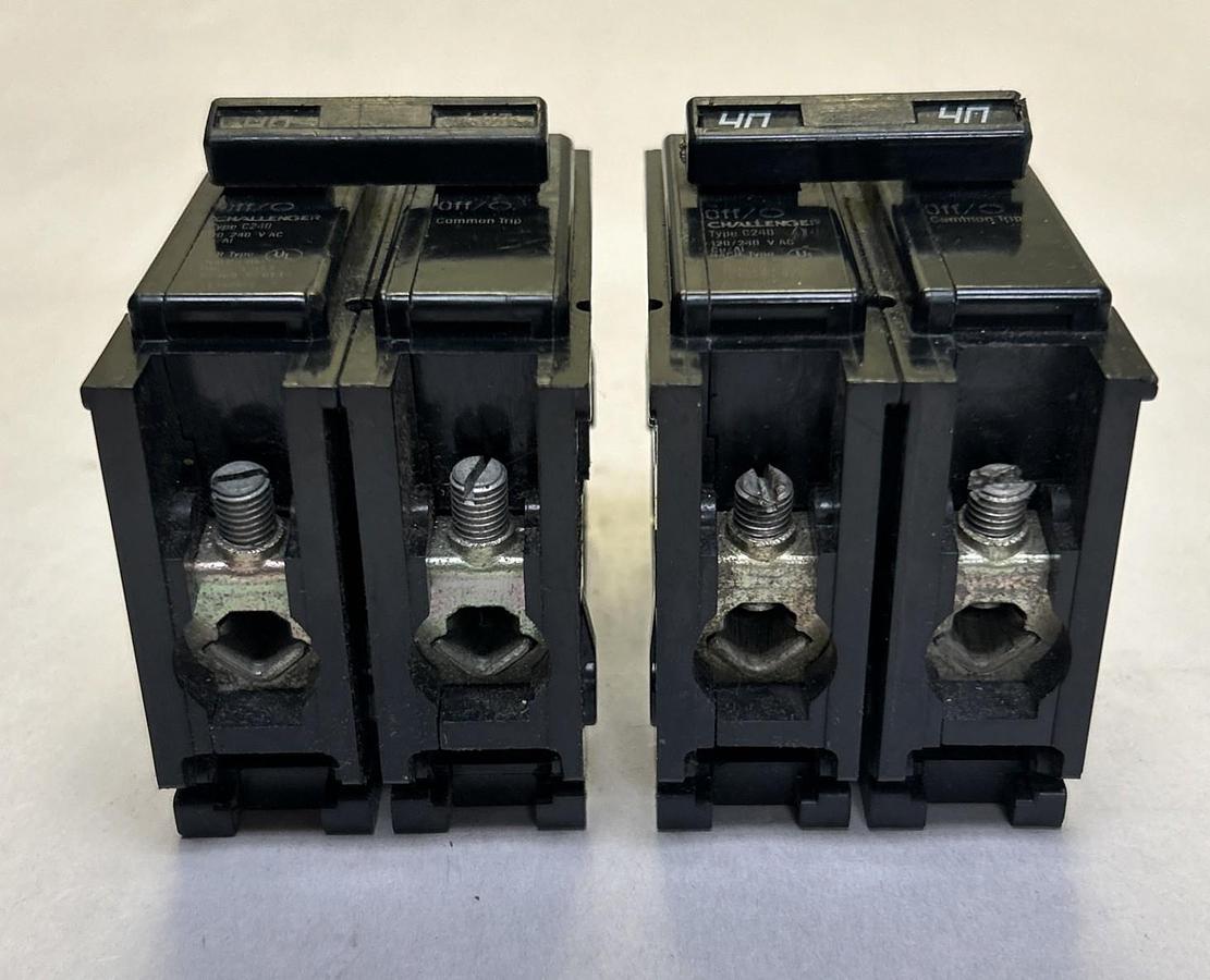 Used CHALLENGER,C240,CIRCUIT BREAKER 40A 120/240V 2P LOT OF 2