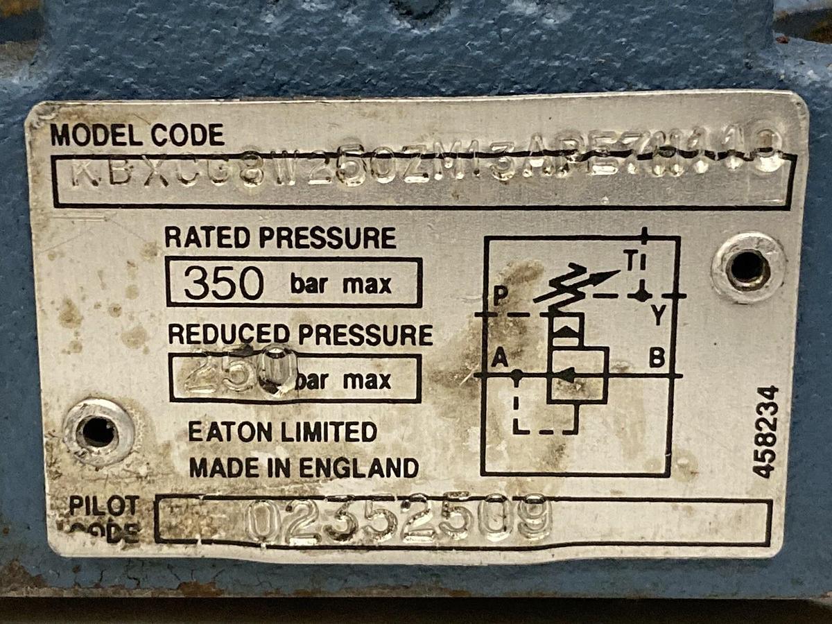 Used Eaton Vickers,KBXCG8W250ZM13APE7H110,Proportioning Pressure Relief Valve