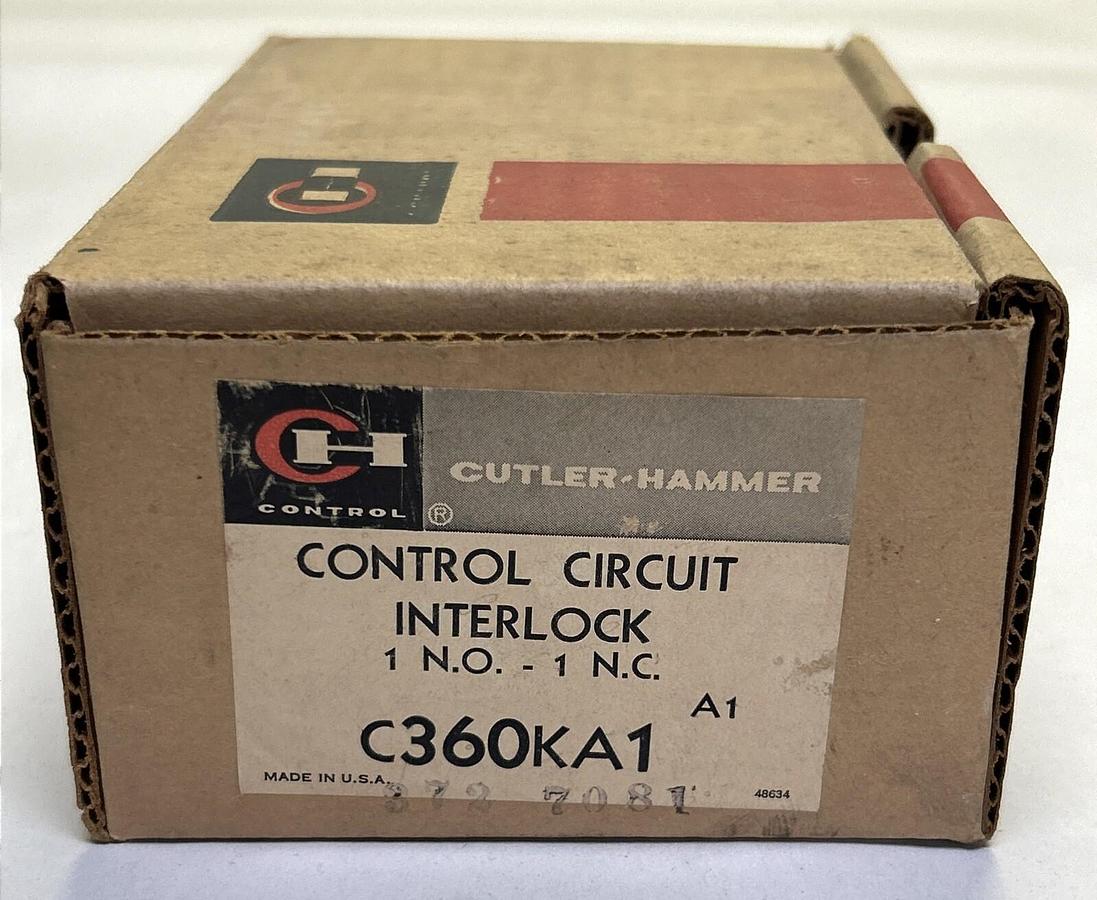 CUTLER-HAMMER,C360KA1,CONTROL CIRCUIT INTERLOCK NOS