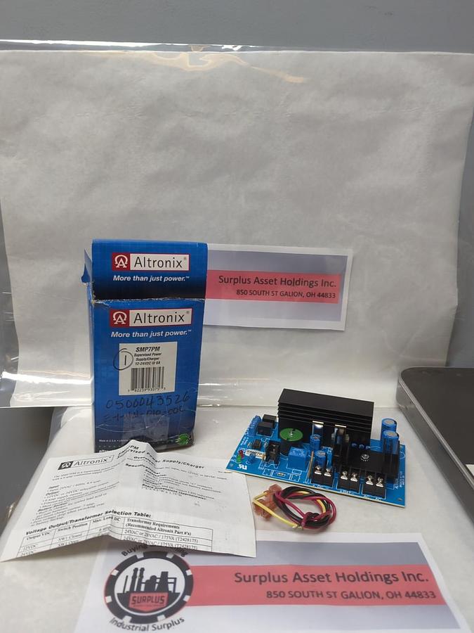 ALTRONIX,SMP7PM,POWER SUPPLY CHARGER 12-24VDC @ 6A NOS