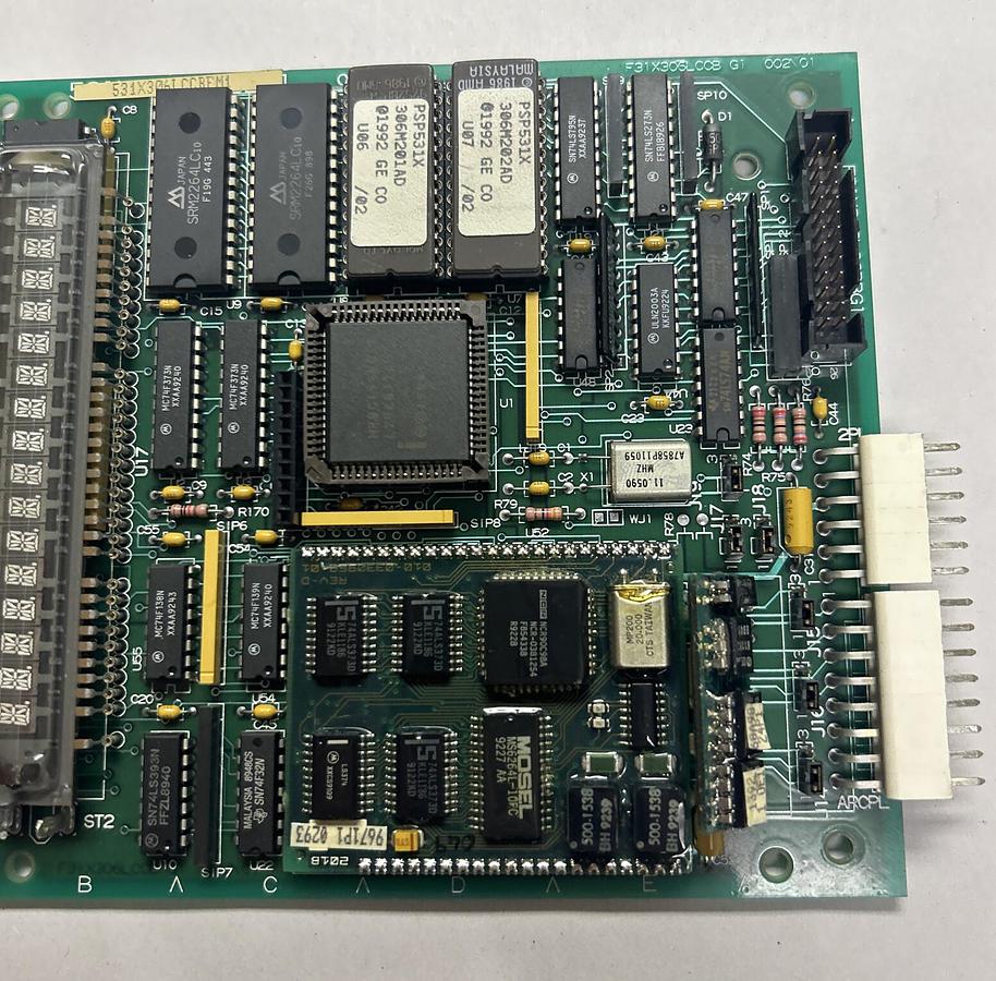 Used GENERAL ELECTRIC,531X306LCCBFM1,DISPLAY DRIVE CONTROL BOARD