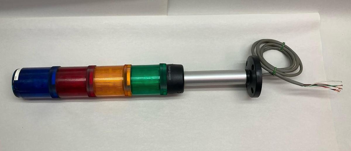 Used Allen-Bradley,855E-10DN6,Incandescent Stack Light Ser A 120Vac 58mA