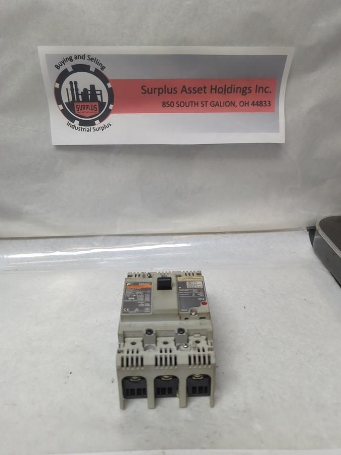 Used FUJI,BW100EAGU,CIRCUIT BREAKER 60 AMP 3-POLE PRE-OWNED